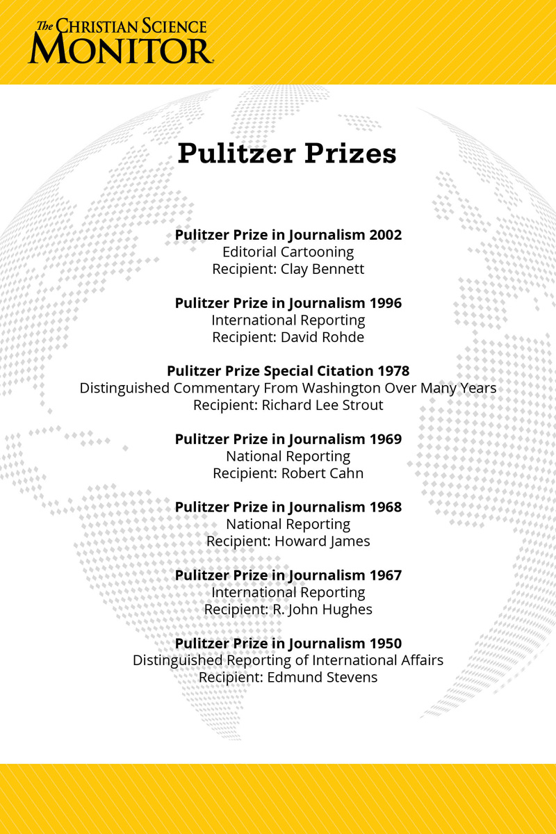 Monitor: Pulitzer Prize (csps m12)