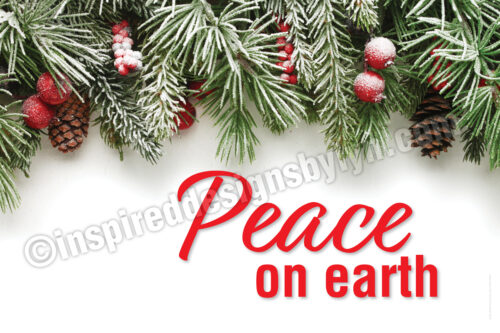 Peace on earth horizontal (h40)