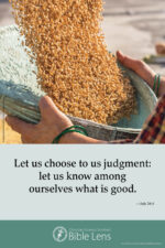 Let us choose to us judgment (csps bl16)